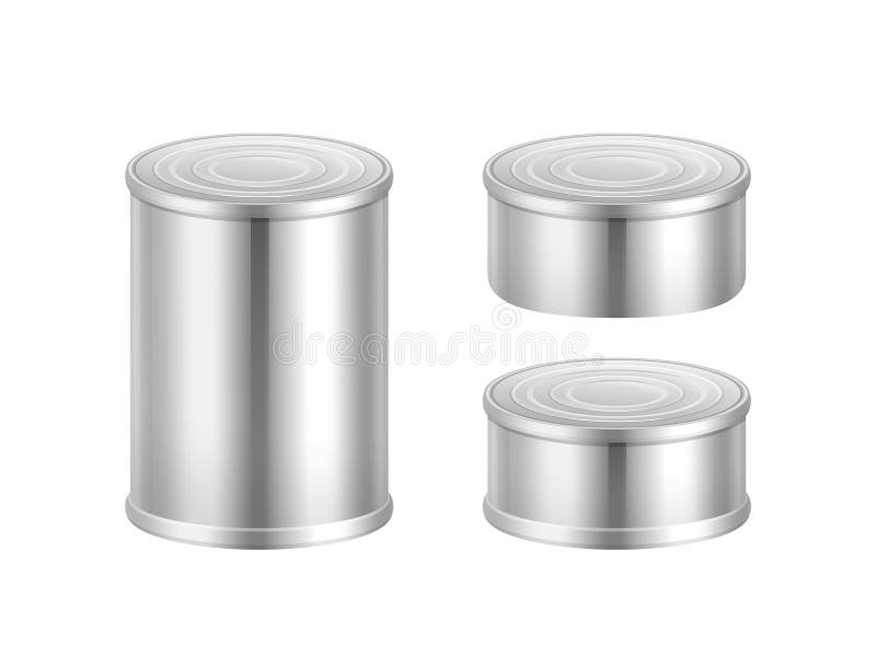 Vector set of canned goods stock vector. Illustration of dinner 214911321