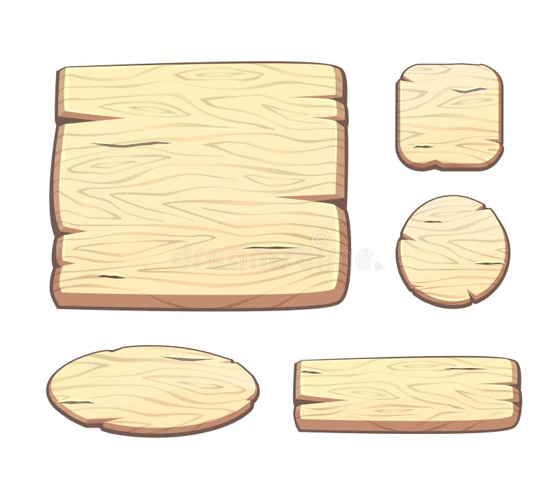 Wooden Buttons with Animals Stock Illustration - Illustration of ...