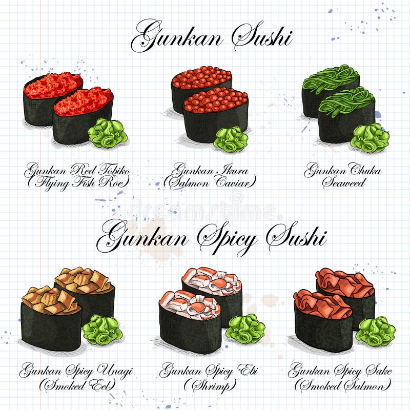 Set Sushi Gunkan