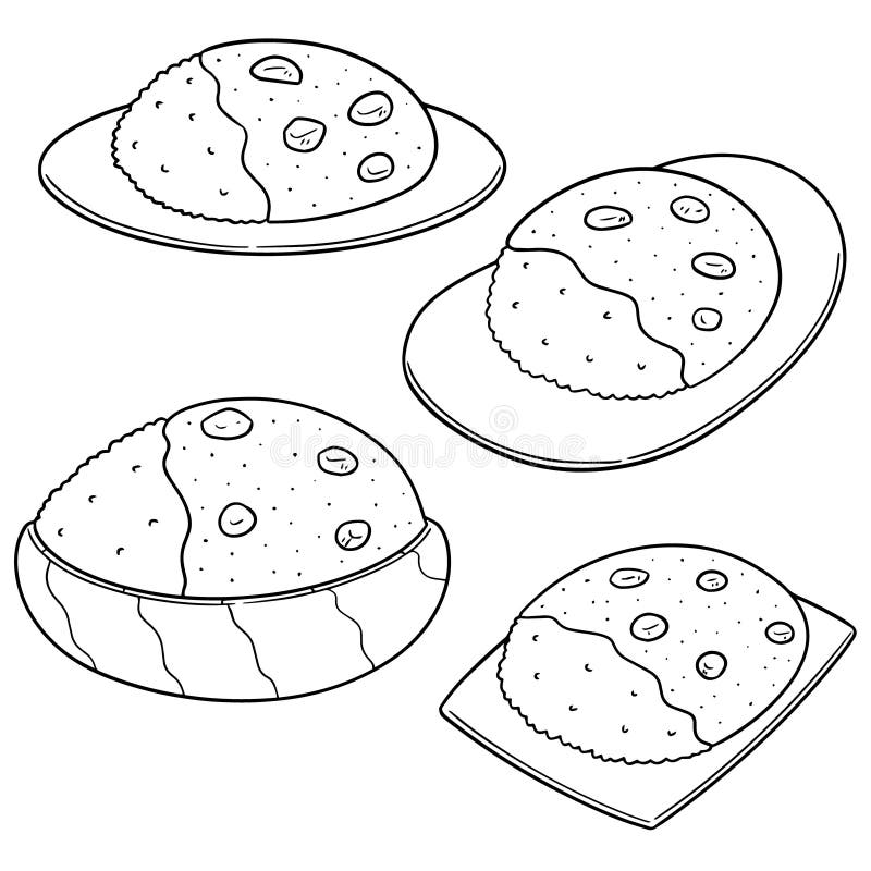 Vector set of curry rice stock vector. Illustration of carrot 117623411