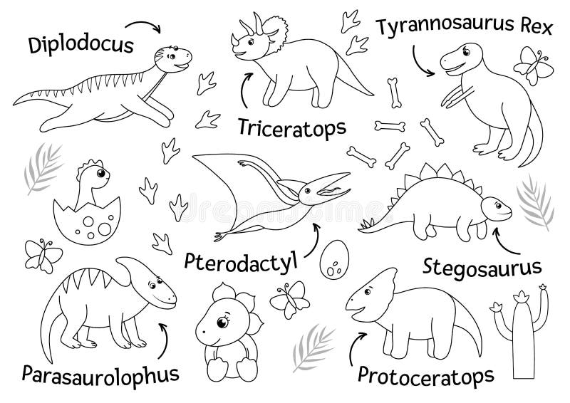 Dinosaurs Names Stock Illustrations – 95 Dinosaurs Names Stock  Illustrations, Vectors & Clipart - Dreamstime