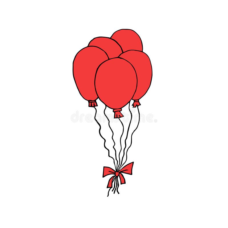 Balloon String Sketch Stock Illustrations – 542 Balloon String Sketch Stock  Illustrations, Vectors & Clipart - Dreamstime