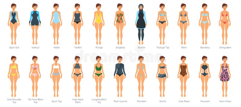 Female swimsuit models