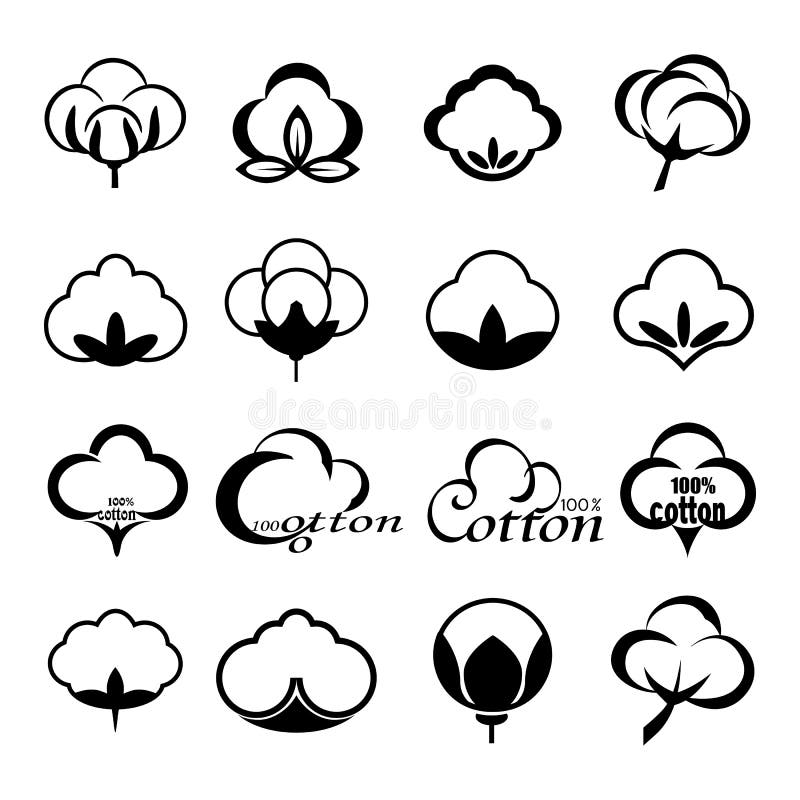 Vector Icons Set for Organic Products or Goods Stock Vector ...