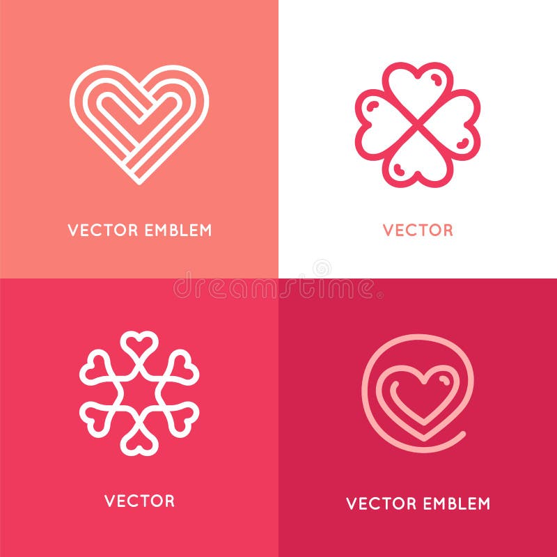 Vector set of logo design elements and templates