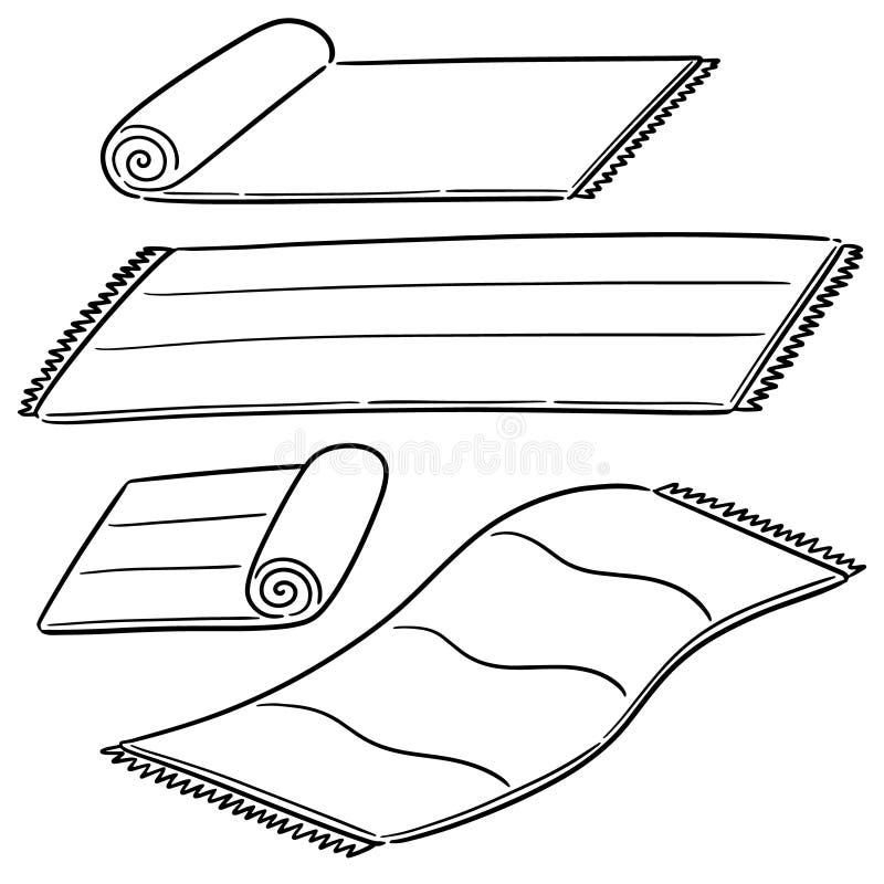 Vector set of mat stock vector. Illustration of design - 144478723