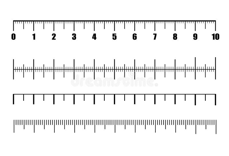 Vector Set of Metric Rulers in Flat Style. Ruler Scale Measure or ...
