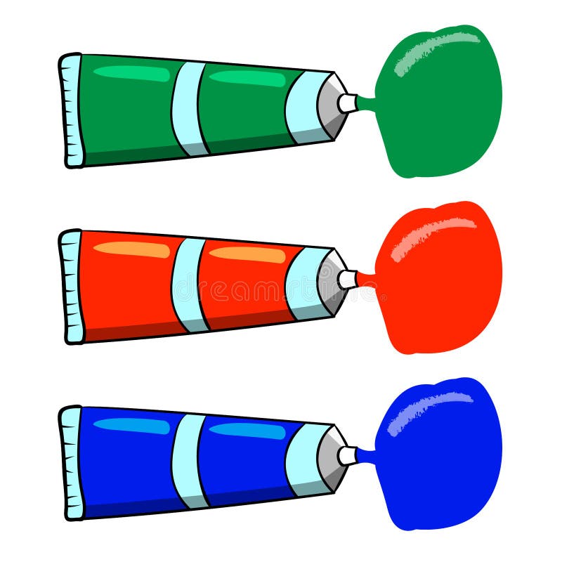 Tubes Of Paint For Paintings Stock Vector Illustration of