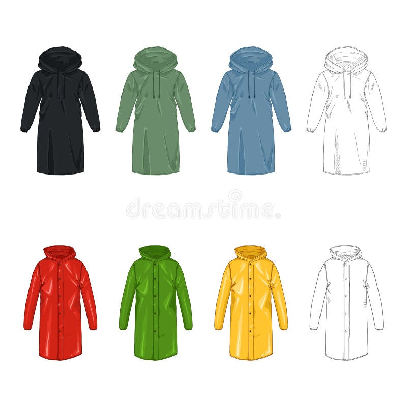 Raincoat Drawing PNG Transparent Images Free Download | Vector Files |  Pngtree