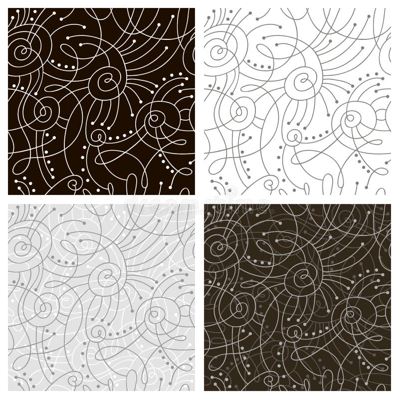 Vector set: seamless abstract patterns