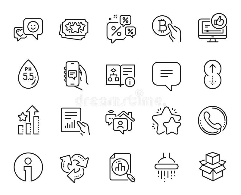 Vector set of Shower, Chat app and Text message line icons set. Vector vector illustration