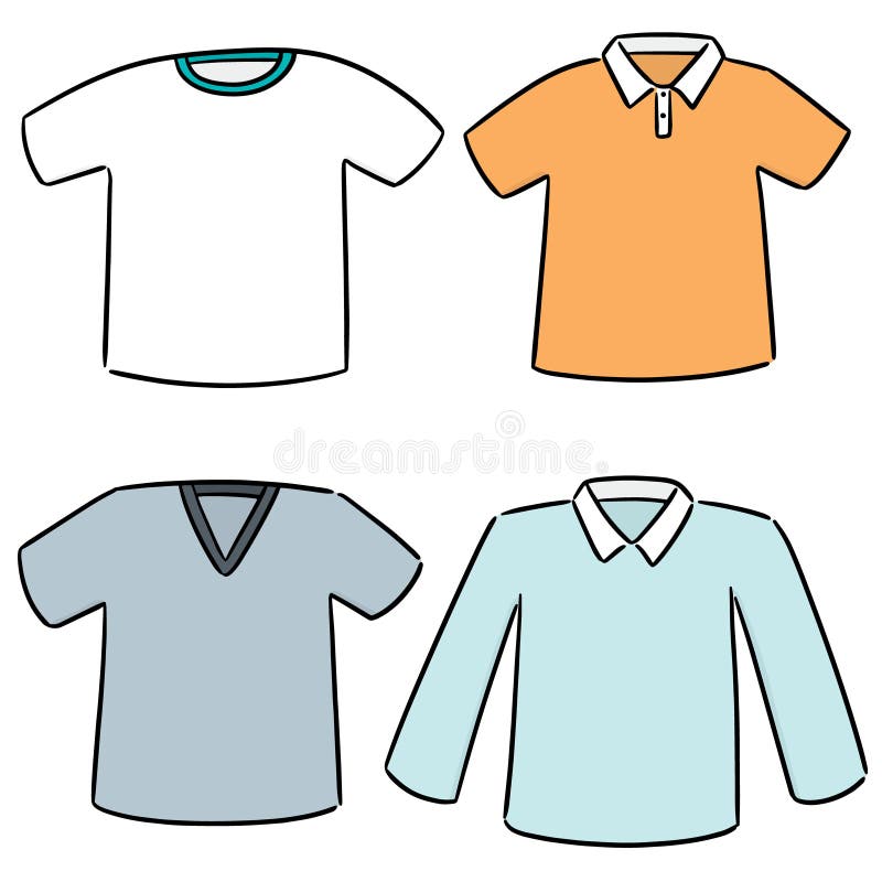 Vector set of t-shirt stock vector. Illustration of apparel - 144515901