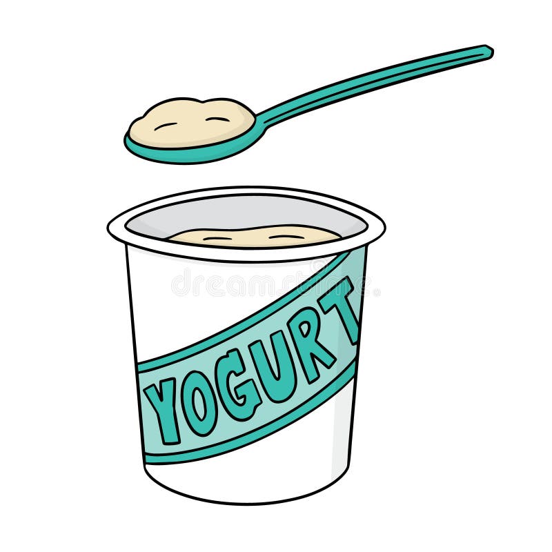 Vector of yogurt stock vector. Illustration of icon 120392062