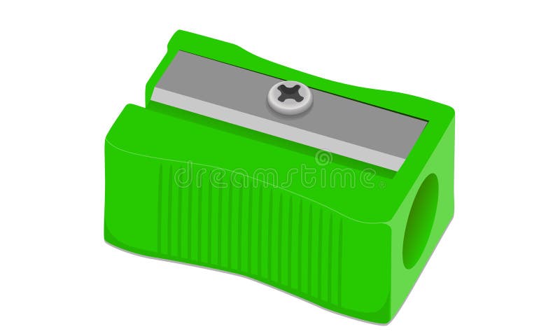 Vector Sharpener Pencil green