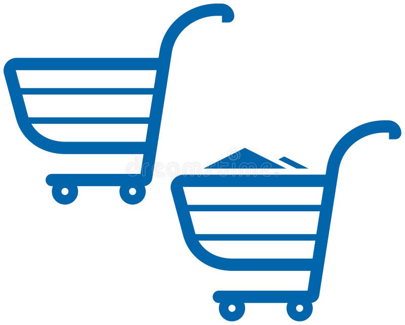 Vector Shopping Carts Illustration