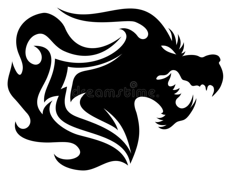 Vector sign. Dragon. vector illustration