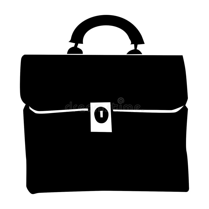 silhouette of briefcase vector illustration silhouette of briefcase vector illustration