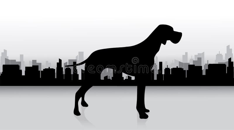 Vector silhouette of dog. royalty free illustration Vector silhouette of dog. royalty free illustration