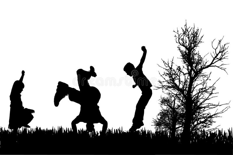 Vector silhouette of family. vector illustration Vector silhouette of family. vector illustration