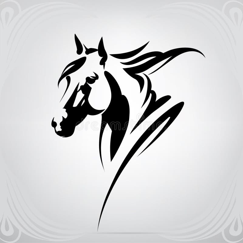 western horse head clipart