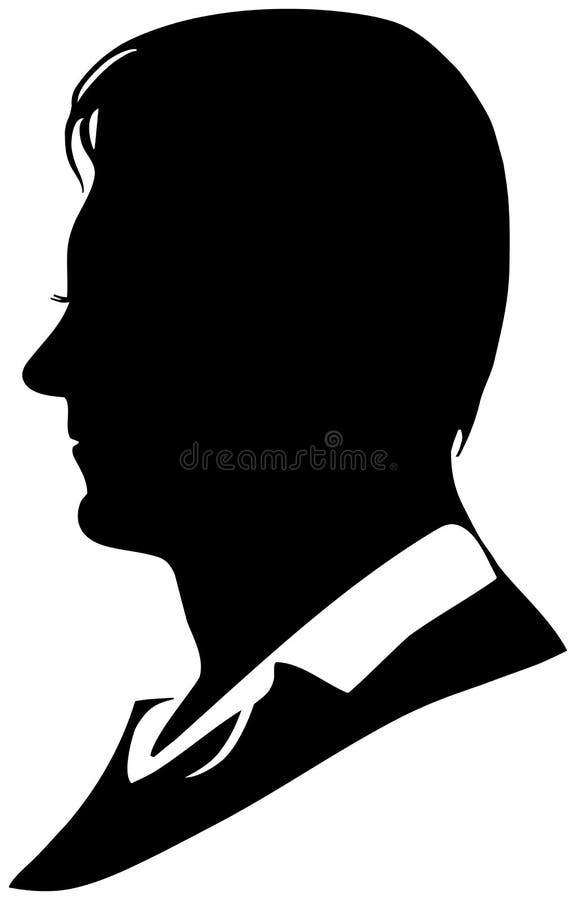 Vector silhouette of man