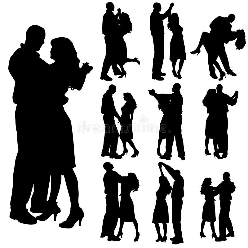 Vector silhouette of people. vector illustration Vector silhouette of people. vector illustration