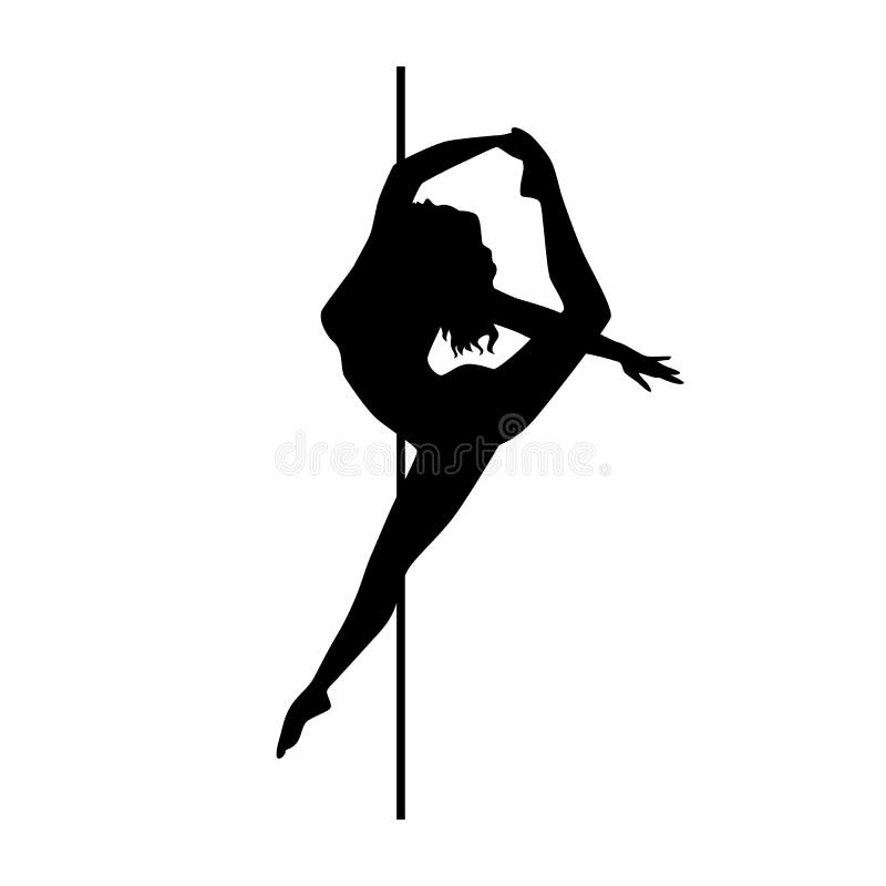 Vector Pole Dance Silhouette Set Vector Download