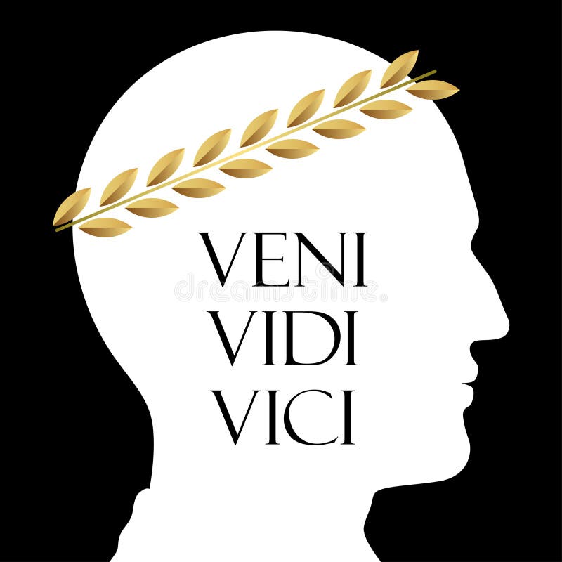 Veni Vidi Vici Latin Inspirational Quote Stock Vector (Royalty Free)  1929509321