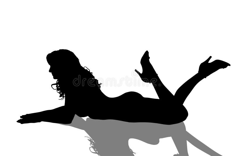 Vector Silhouette Girl Stock Vector Image 46871300