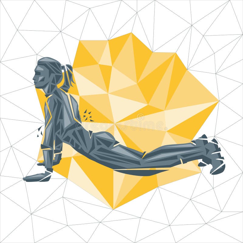 Vector silhouettes of woman doing fitness and crossfit workouts vector illustration Vector silhouettes of woman doing fitness and crossfit workouts vector illustration
