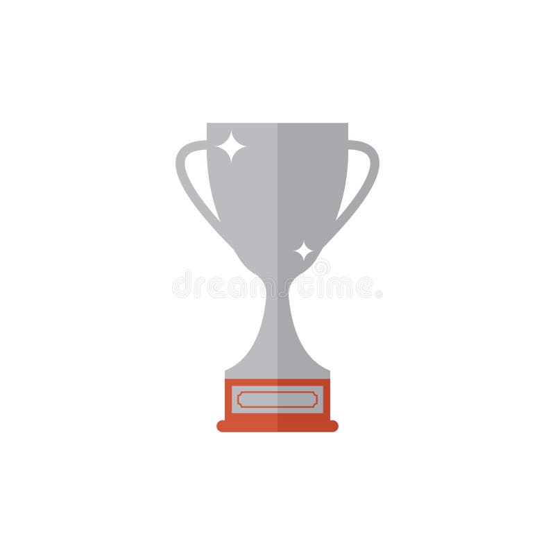 Vector silver cup stock vector. Illustration of games - 85814513