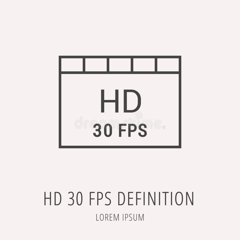 Vector Simple Logo Template HD 30 FPS Definition Stock Illustration