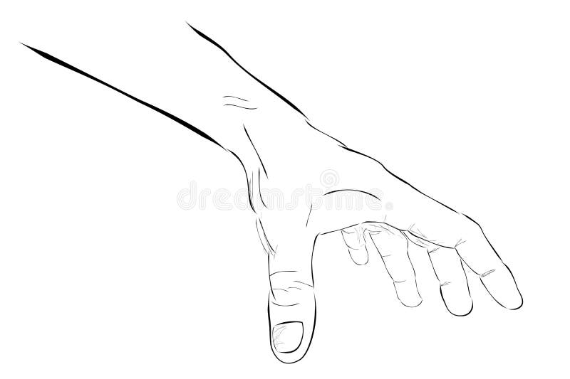 Simple Outline Sketch Man Hand Picking Something Stock Vector Illustration Of Hand Outline Simple Outline Sketch Man Hand Picking Something Stock Vector Illustration Of Hand Outline
