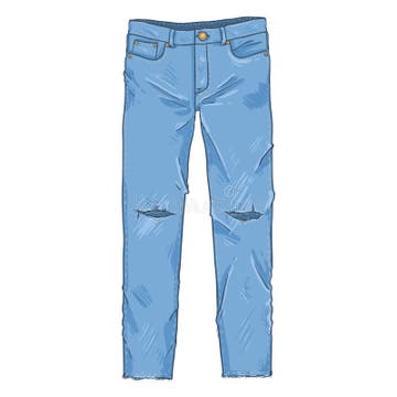 Denim Pants Stock Illustrations – 9,366 Denim Pants Stock Illustrations ...