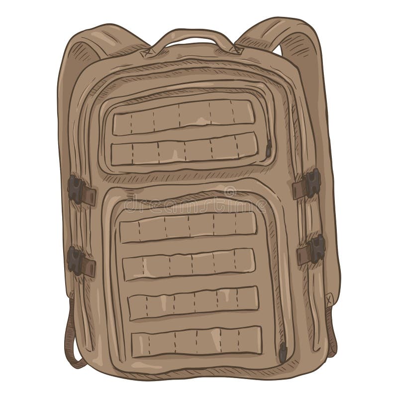 Army Backpack Icon in Filled, Thin Line, Outline and Stroke Style