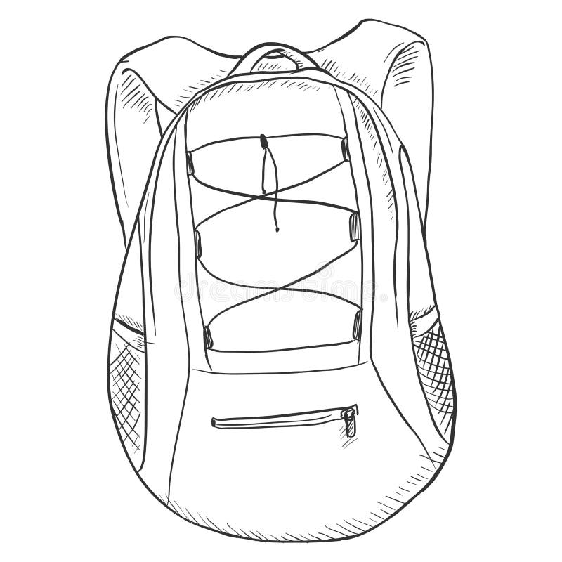 Sketch Backpack Stock Illustrations – 7,043 Sketch Backpack Stock ...