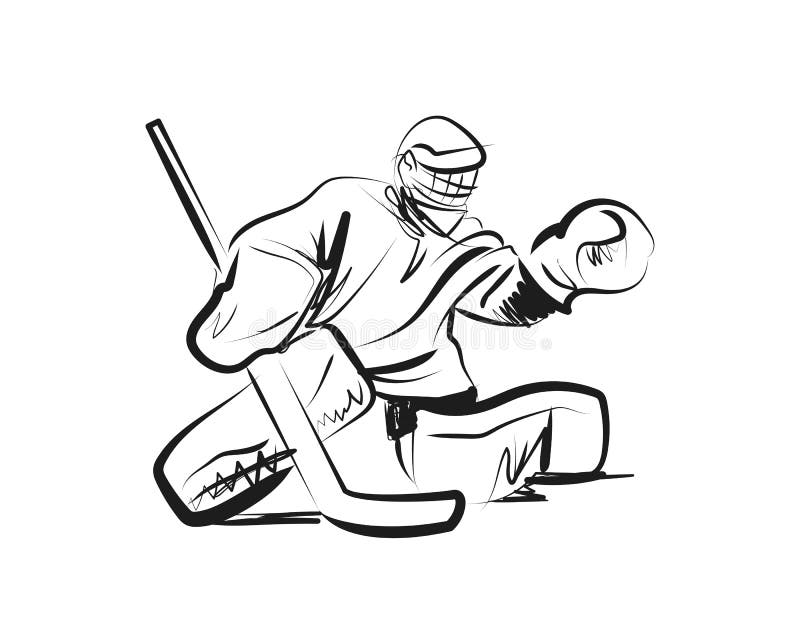 Hockey Goalie Sketch Stock Illustrations – 147 Hockey Goalie Sketch Stock Illustrations, Vectors & Clipart - Dreamstime