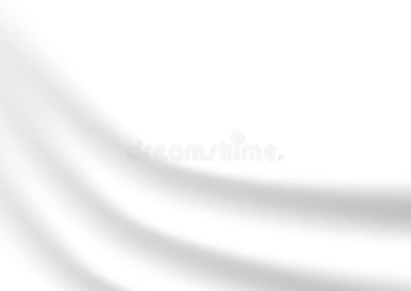 Vector Smooth Elegantes weißes Satin für abstrakten Hintergrund vektor abbildung