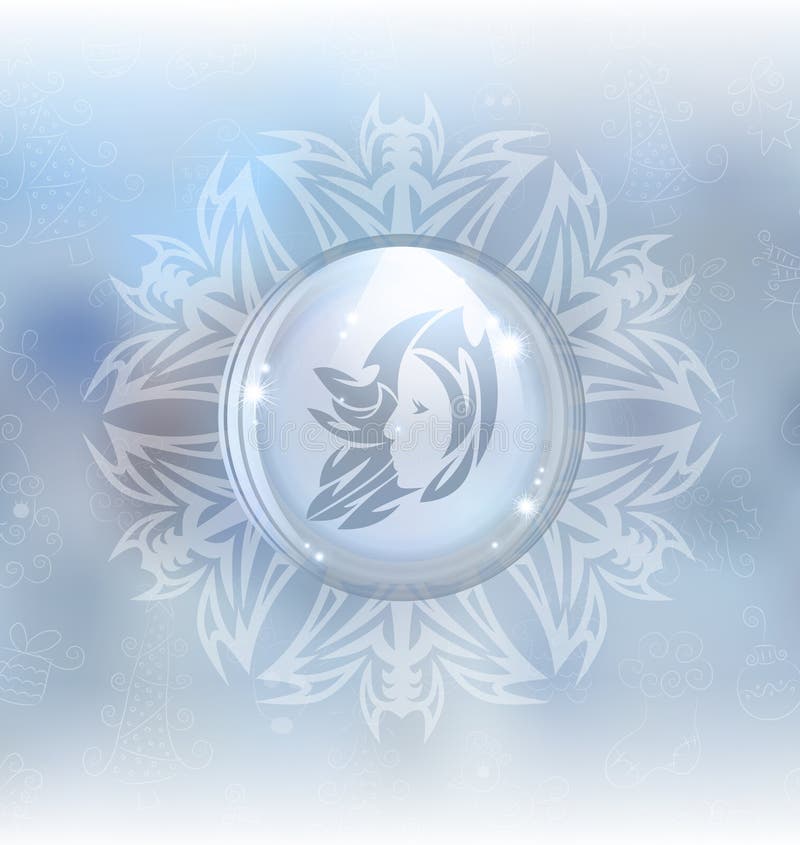 Snow globe stock illustration. Illustration of background 22343638