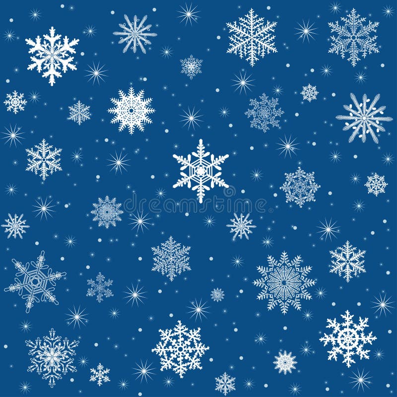 Vector snowflake background