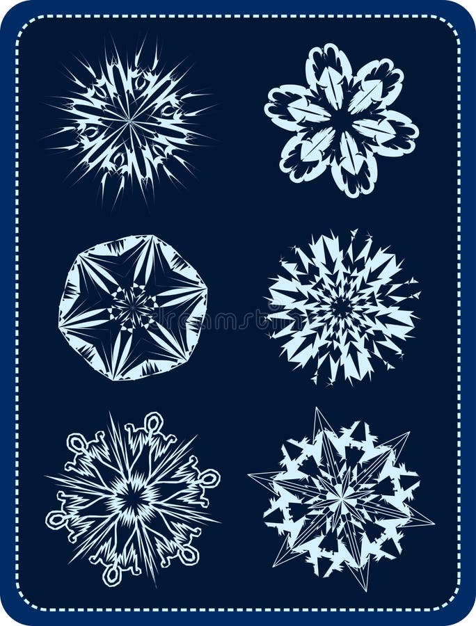 Vector snowflakes 2