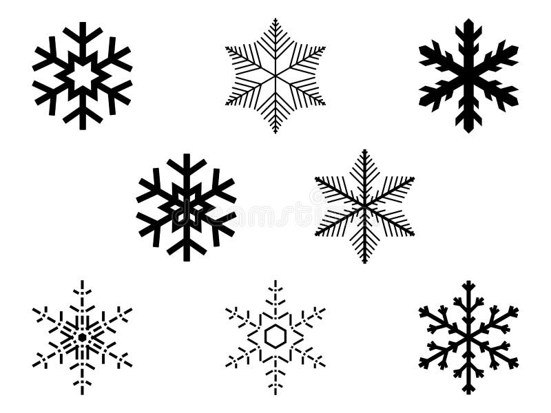 Snowflakes 01 stock vector. Illustration of snowflake - 1445335