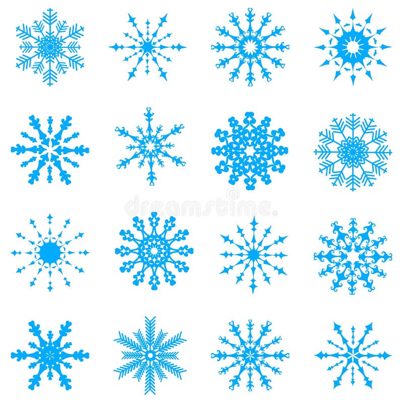 Vector snowflakes
