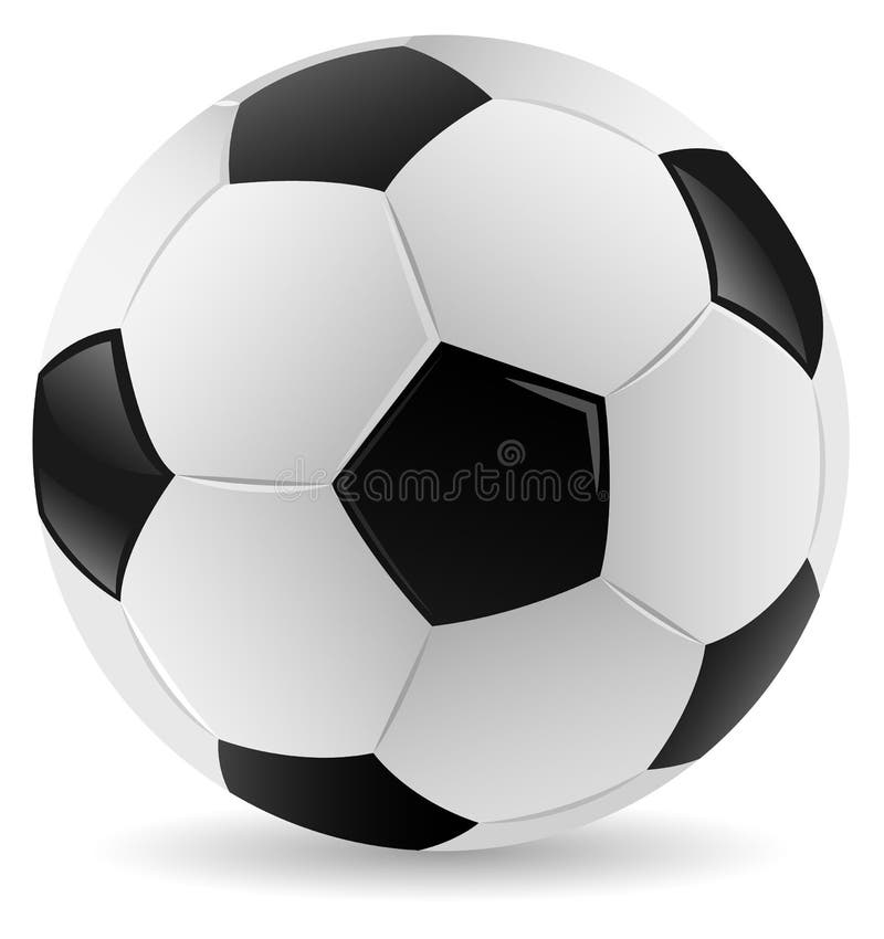 Soccer Ball in a Goal Net Isolated Vector Background Stock Vector