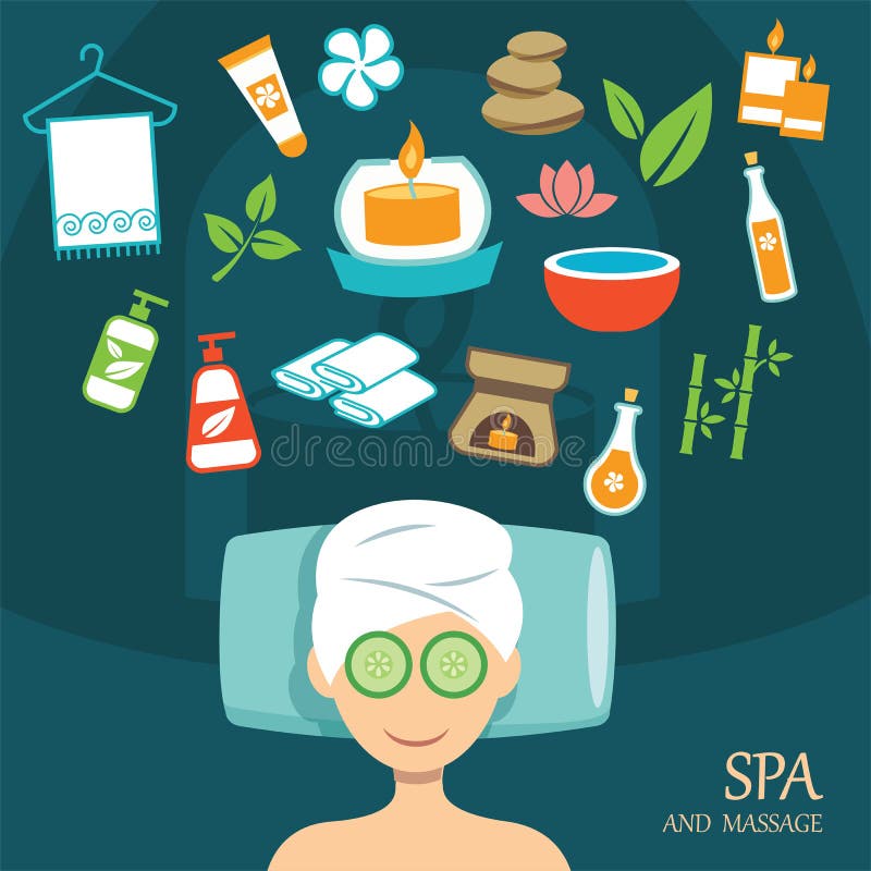 Vector spa vlak ontwerp vector illustratie Vector spa vlak ontwerp vector illustratie