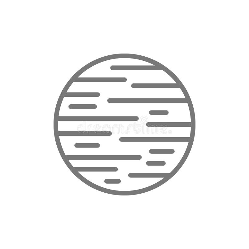 Space planet line icon. vector illustration Space planet line icon. vector illustration