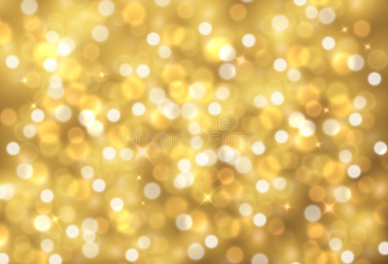 Vector sparkling golden abstract decorative background stock illustration