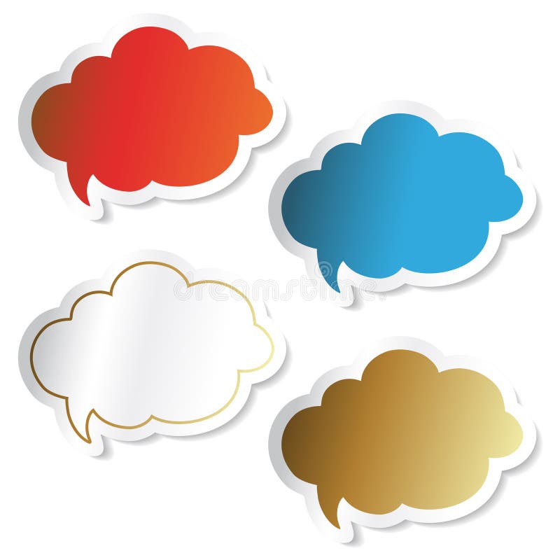 Vector speech bubbles