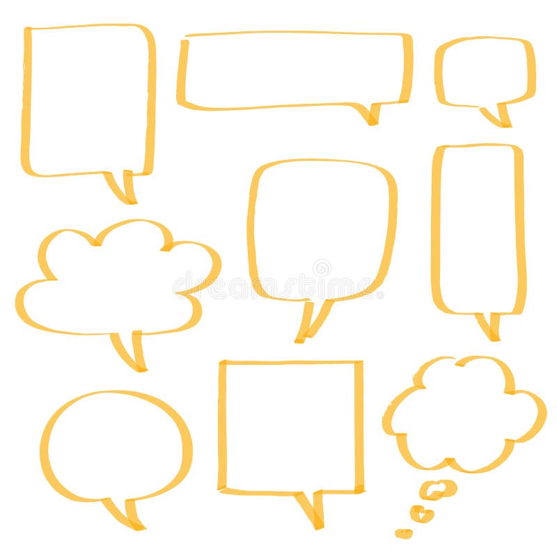 Vector speech bubbles