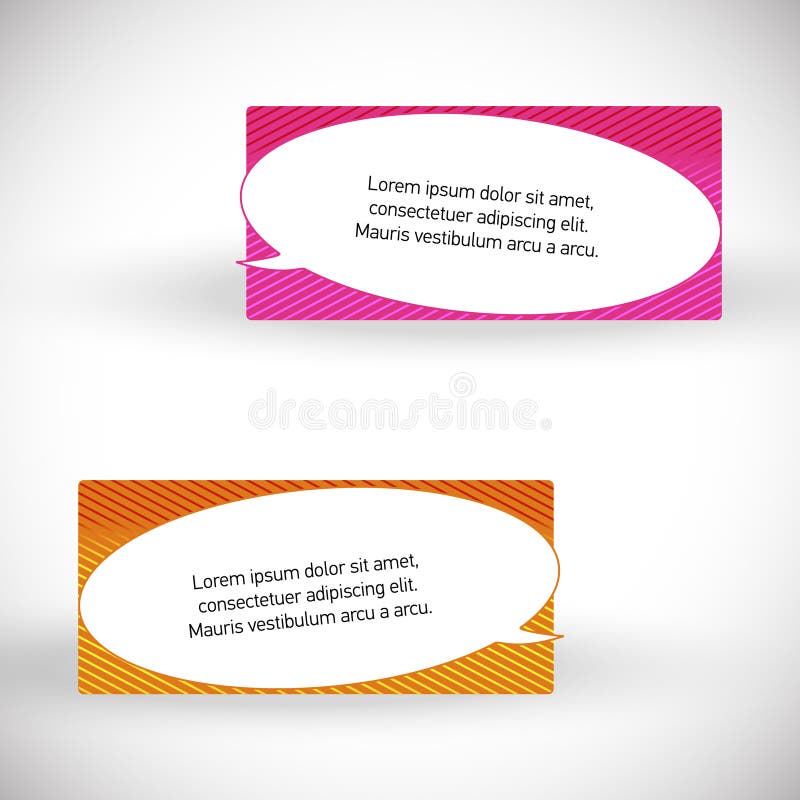 Vector Speech decorative bubbles